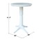 International Concepts Round 30 in Round Top Pedestal Table, 40.9 inH, White, 30 W, 30 L, 41.9 in H, Wood, White K08-30RT-27B-6B-2 - alternate 3